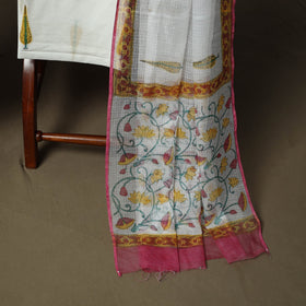 Sanganeri hand block print cotton 3pc unstitched dress