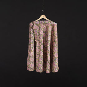 Sanganeri hand cotton wrap around skirt 59 - handcrafted