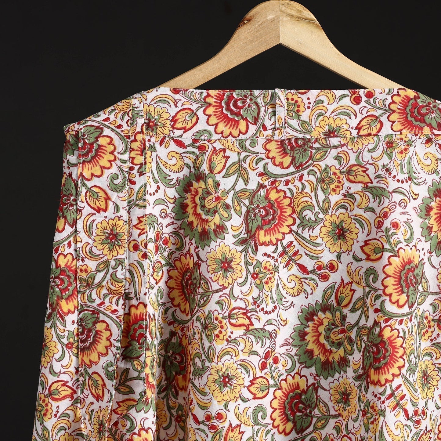 Sanganeri hand cotton wrap around skirt 70 - handcrafted