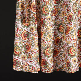 Sanganeri hand cotton wrap around skirt 70 - handcrafted