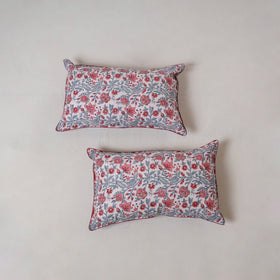 Sanganeri hand block print pillow cover (set of 2) 12