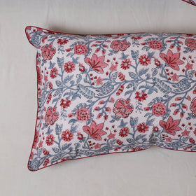 Sanganeri hand block print pillow cover (set of 2) 12