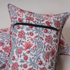 Sanganeri hand block print pillow cover (set of 2) 12