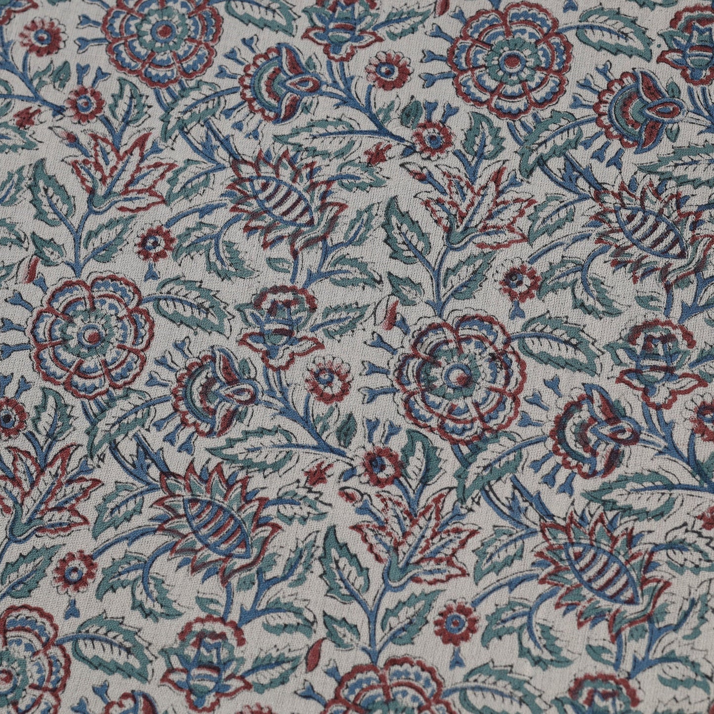 Sanganeri handloom pure wool fabric 06 - handcrafted