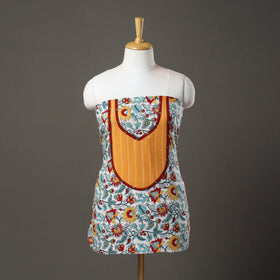 Multicolor - sanganeri patchwork unstitched kurta material