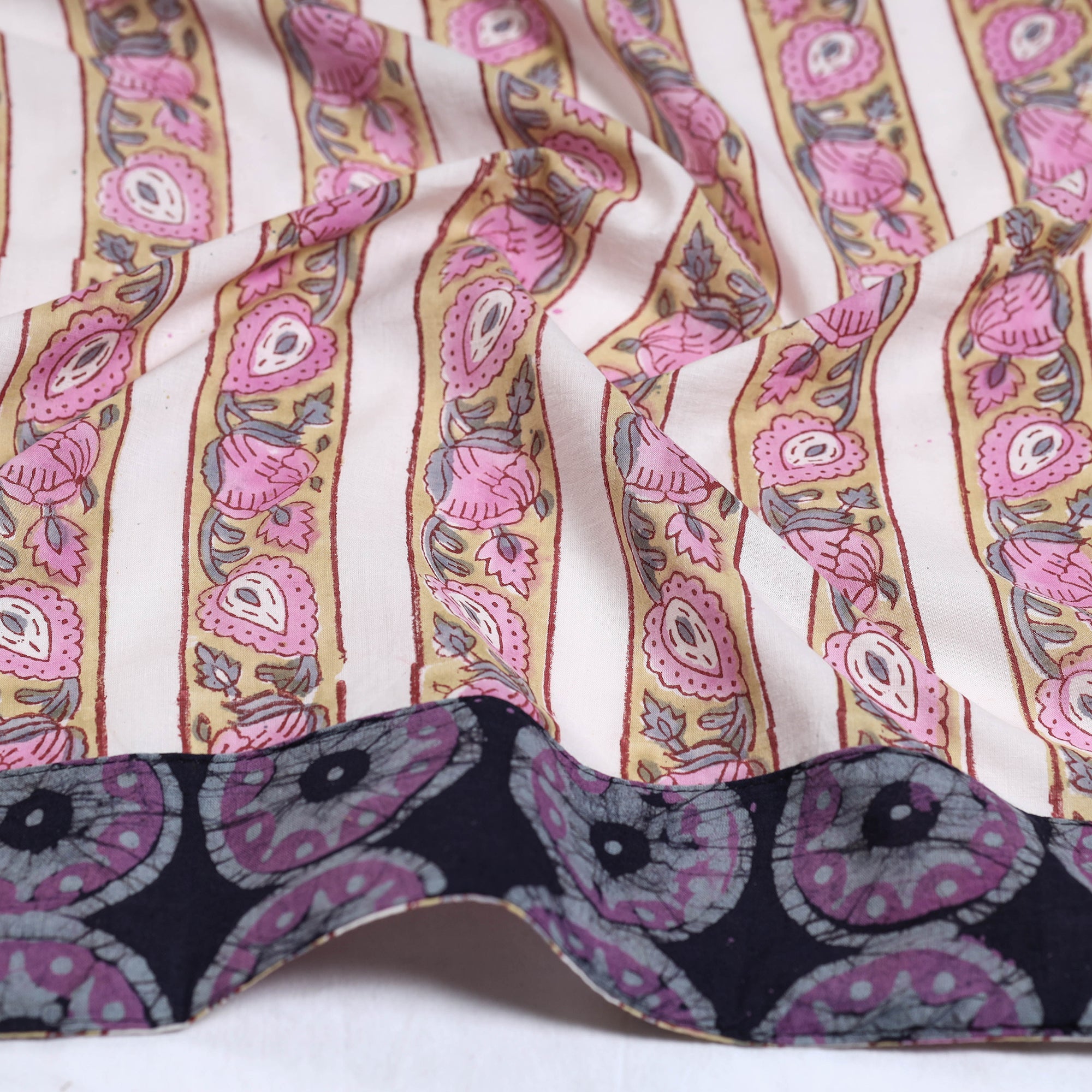 Buy Sanganeri Block Printed Cotton Blouse Piece Online at iTokri.com