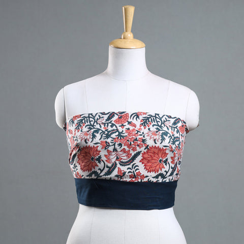 Buy Sanganeri Block Printed Cotton Blouse Piece 