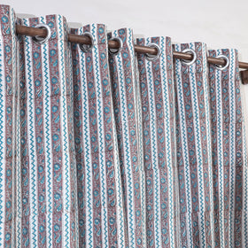 Buy Sanganeri Block Printed Cotton Door Curtain (7 x 3 Feet) (Single Piece) Online at iTopkri