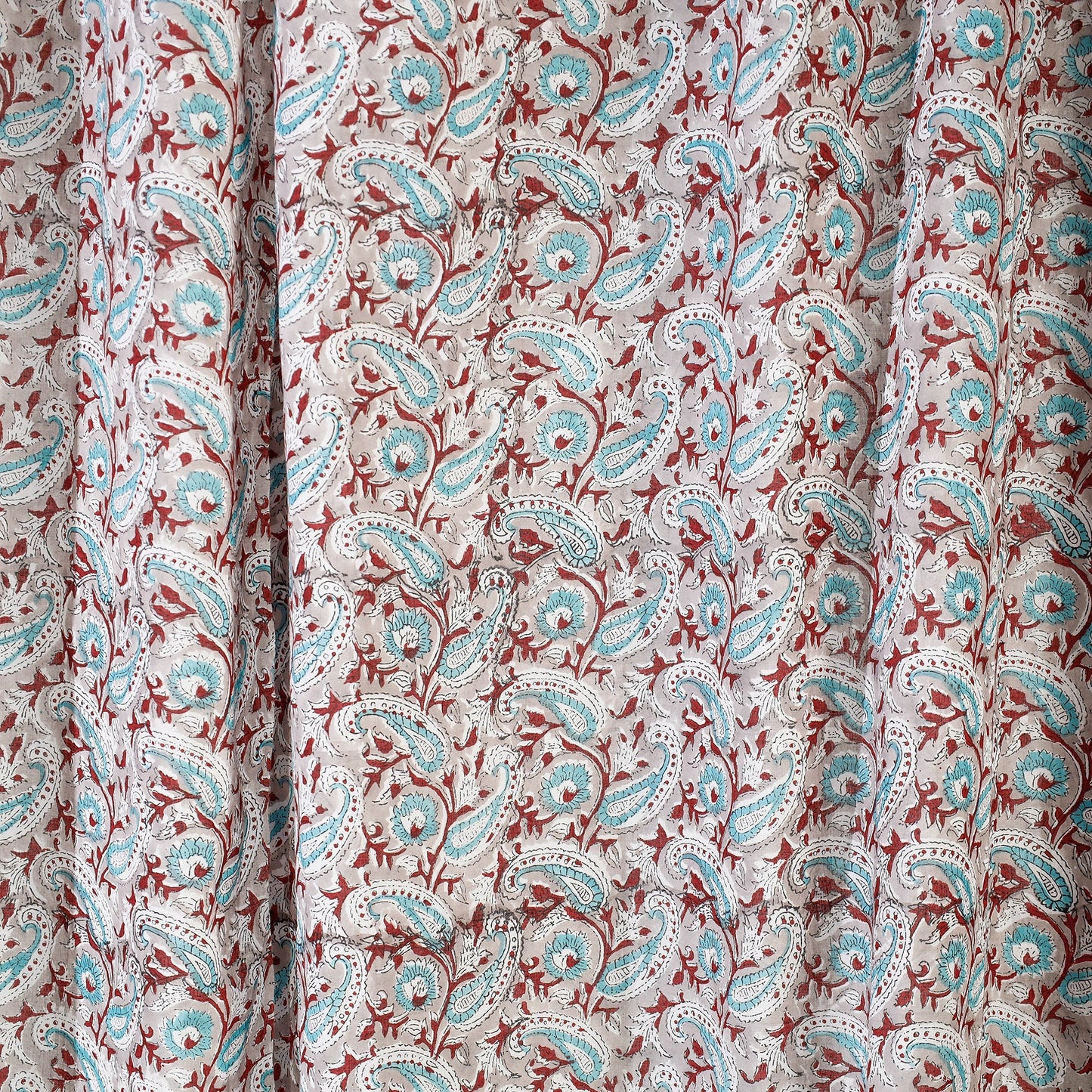  Sanganeri Block Printed Cotton Door Curtain (7 x 3 Feet) (Single Piece) Online at iTopkri