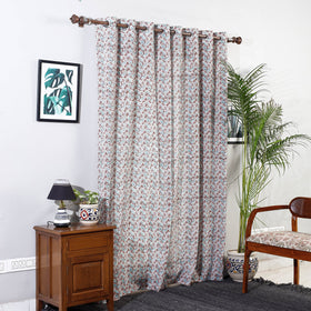  Sanganeri Block Printed Cotton Door Curtain (7 x 3 Feet) (Single Piece) Online at iTopkri