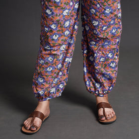 Buy Sanganeri Block Printed Cotton Elasticated Afghani Salwar Online at iTokri.com