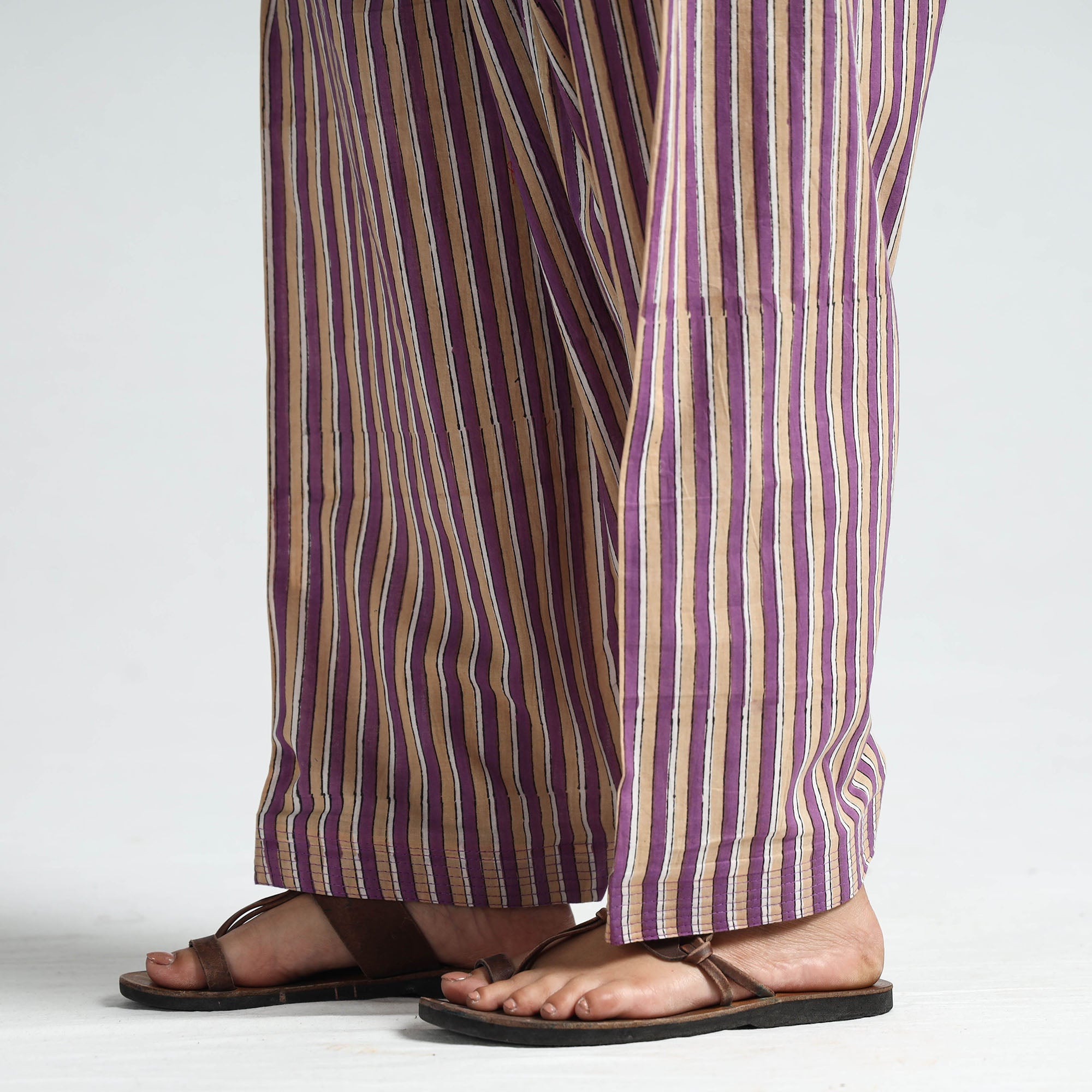 Multicolor - sanganeri printed cotton elasticated salwar 05