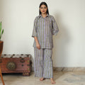 Buy Sanganeri Block Printed Cotton Night Suit Set 16 Online at iTokri.com