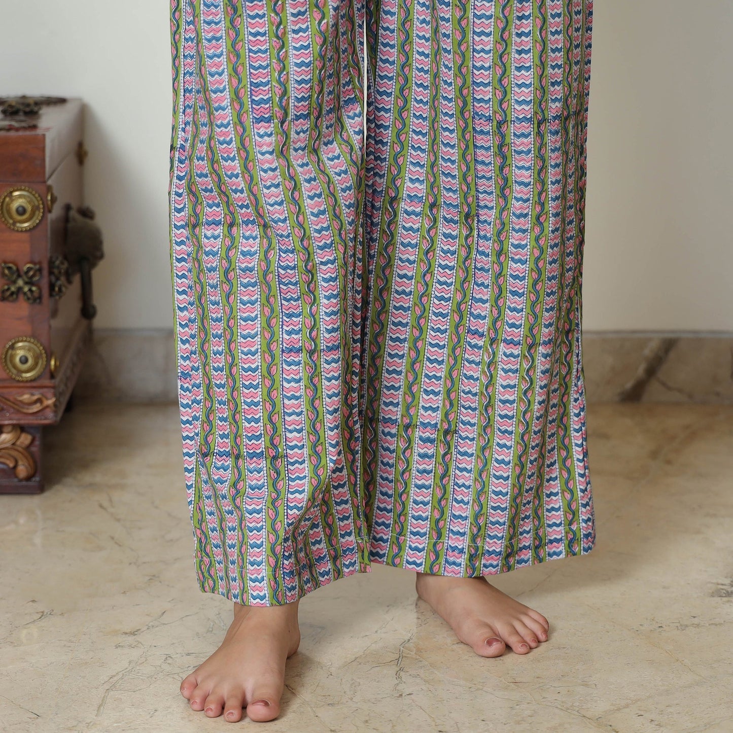 Buy Sanganeri Block Printed Cotton Night Suit Set 16 Online at iTokri.com