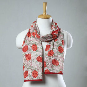  Sanganeri Block Printed Cotton Stole 08 