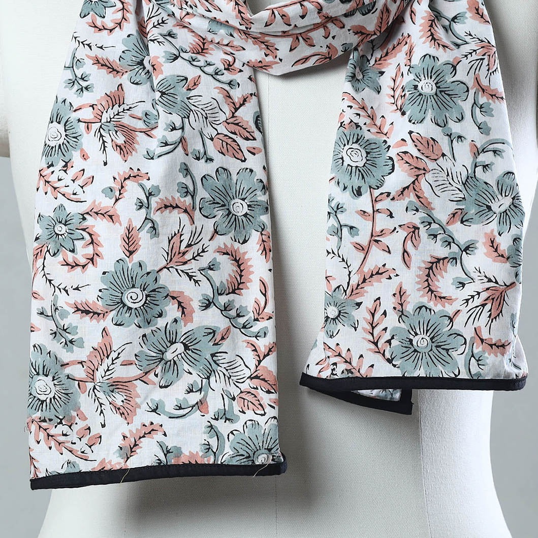 Buy Sanganeri Block Printed Cotton Stole 24 at iTokri.com