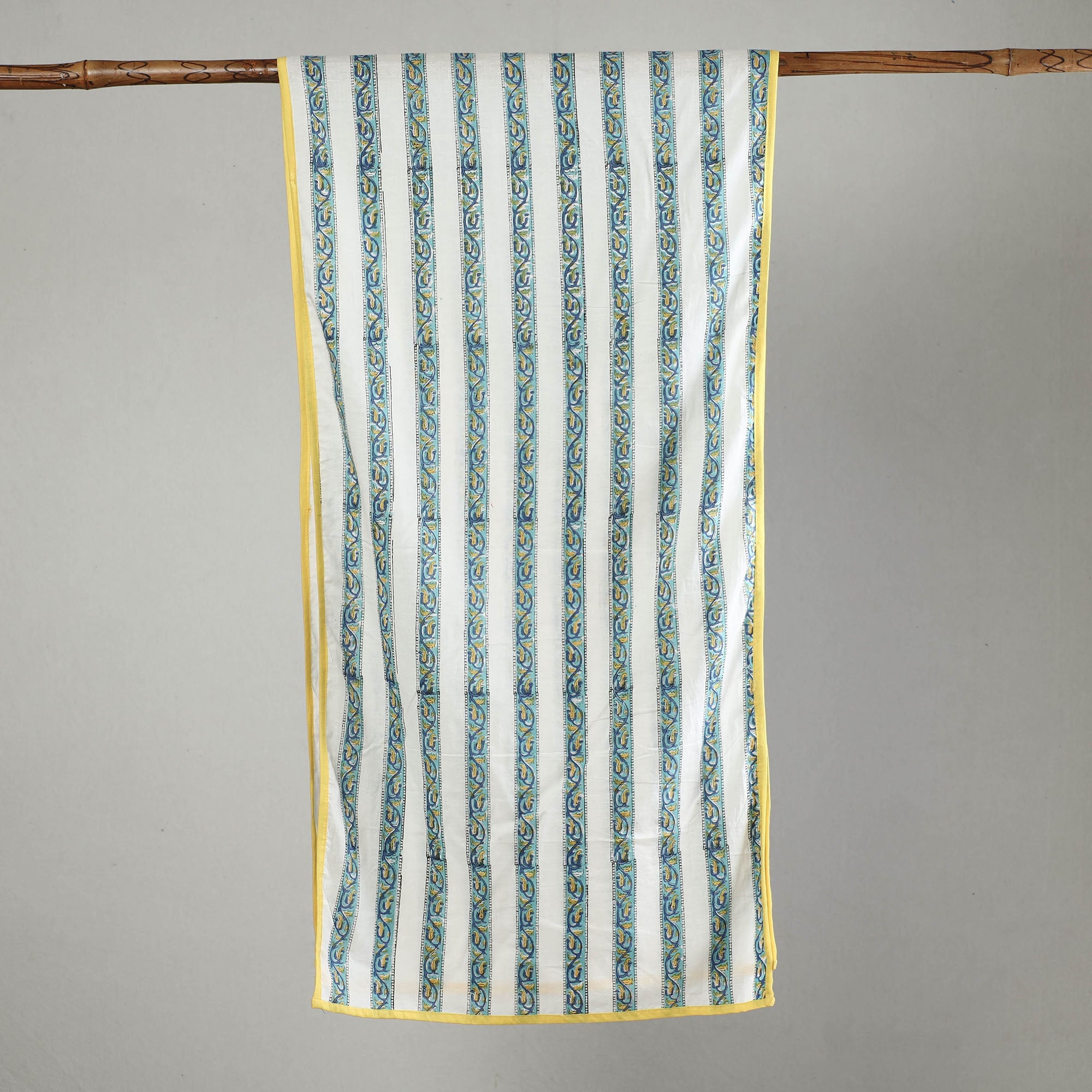  Sanganeri Block Printed Cotton Stole 26 at iTokri.com