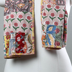 Buy Sanganeri Block Printed Patchwork Cotton Stole 27 Online at iTokri.com