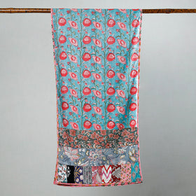  Sanganeri Block Printed Patchwork Cotton Stole 