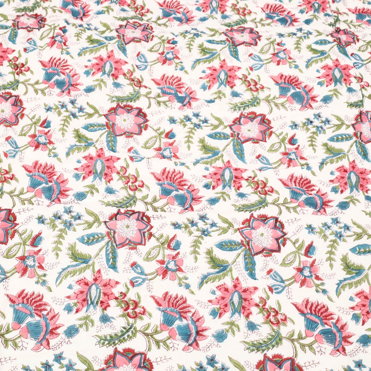  Sanganeri Reversible Double Soft Cotton Quilt/Blanket