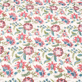  Sanganeri Reversible Double Soft Cotton Quilt/Blanket