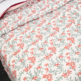  Sanganeri Reversible Double Soft Cotton Quilt/Blanket