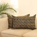 Buy Set of 2 Multicolor Bagru Block Print Cotton Pillow Covers