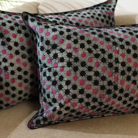 Multicolor - Set of 2 Hand Batik Print Cotton Pillow Covers 09