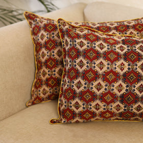 Buy Set of 2 Multicolor Kalamkari Print Cotton Pillow Covers