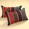  Set of 2 - Khun Patchwork Cotton Pillow Covers (25 x 15 in) 05 