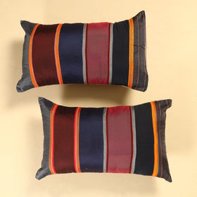  Set of 2 - Khun Patchwork Cotton Pillow Covers (25 x 15 in) 12 