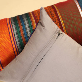  Set of 2 - Khun Patchwork Cotton Pillow Covers (25 x 15 in) 12 