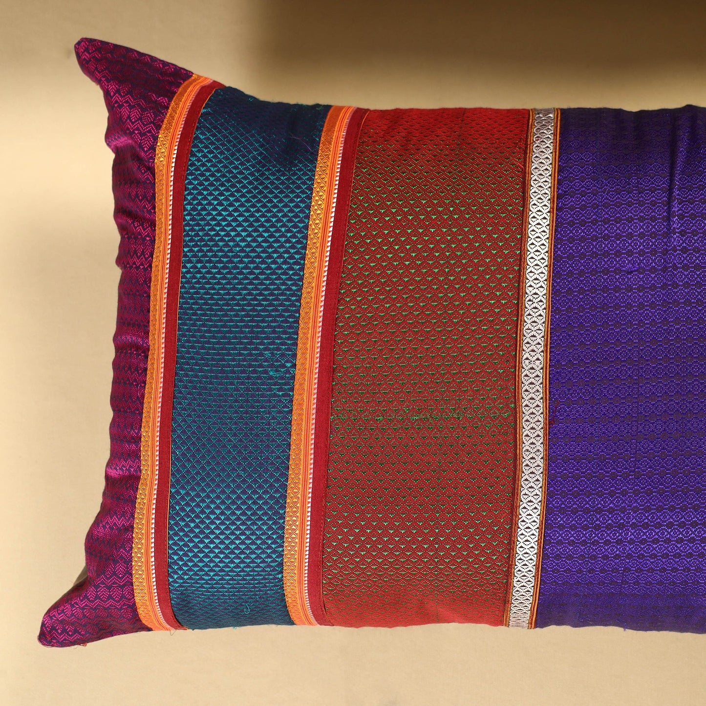  Set of 2 - Khun Patchwork Cotton Pillow Covers (25 x 15 in) 13 