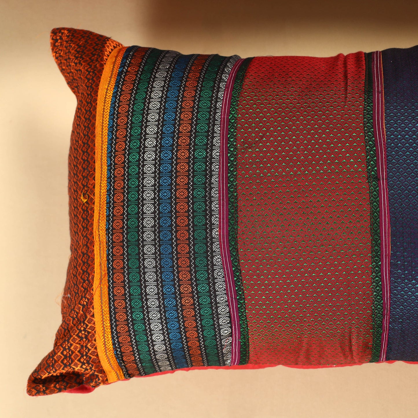  Set of 2 - Khun Patchwork Cotton Pillow Covers (25 x 15 in) 16 