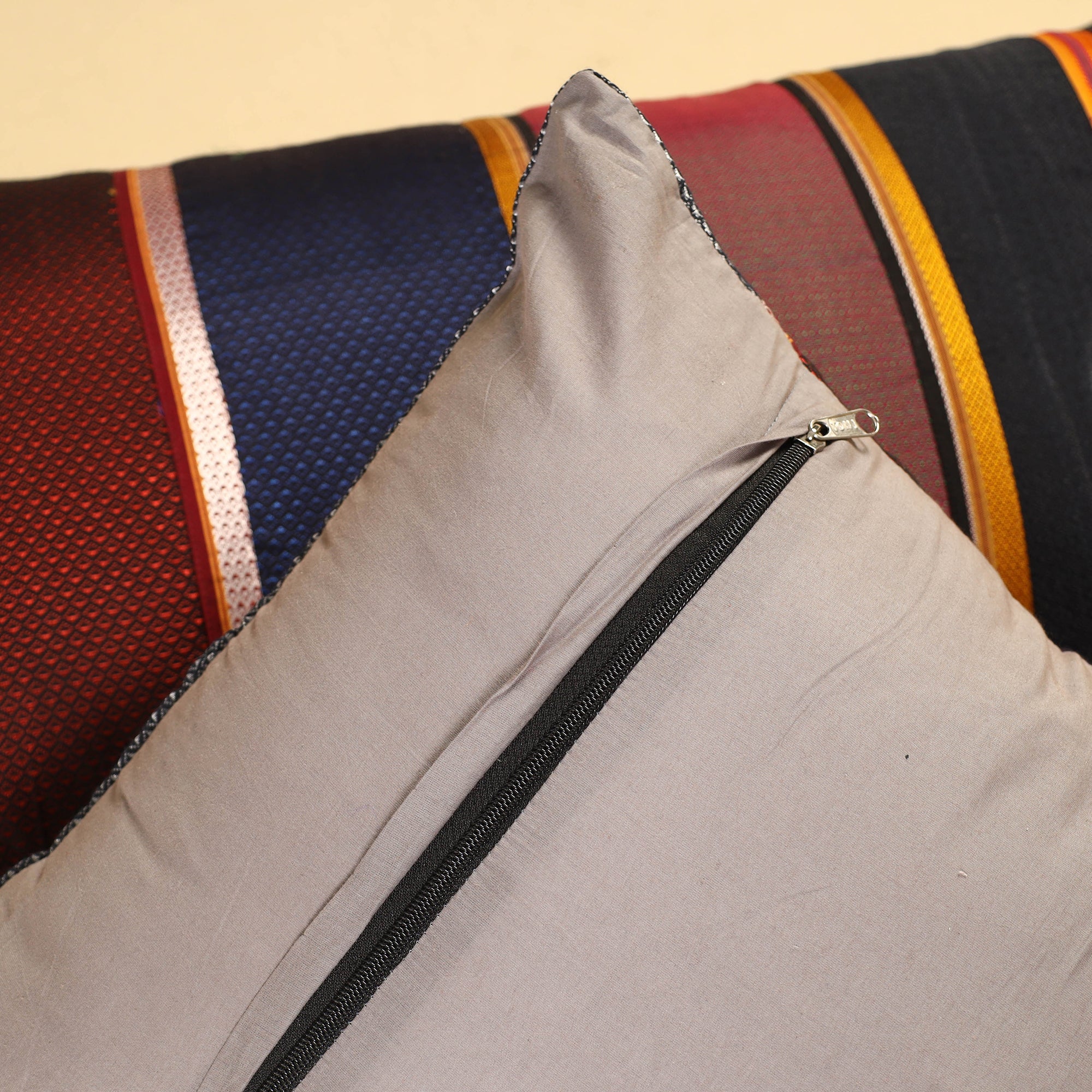  Set of 2 - Khun Patchwork Cotton Pillow Covers (25 x 15 in) 21 