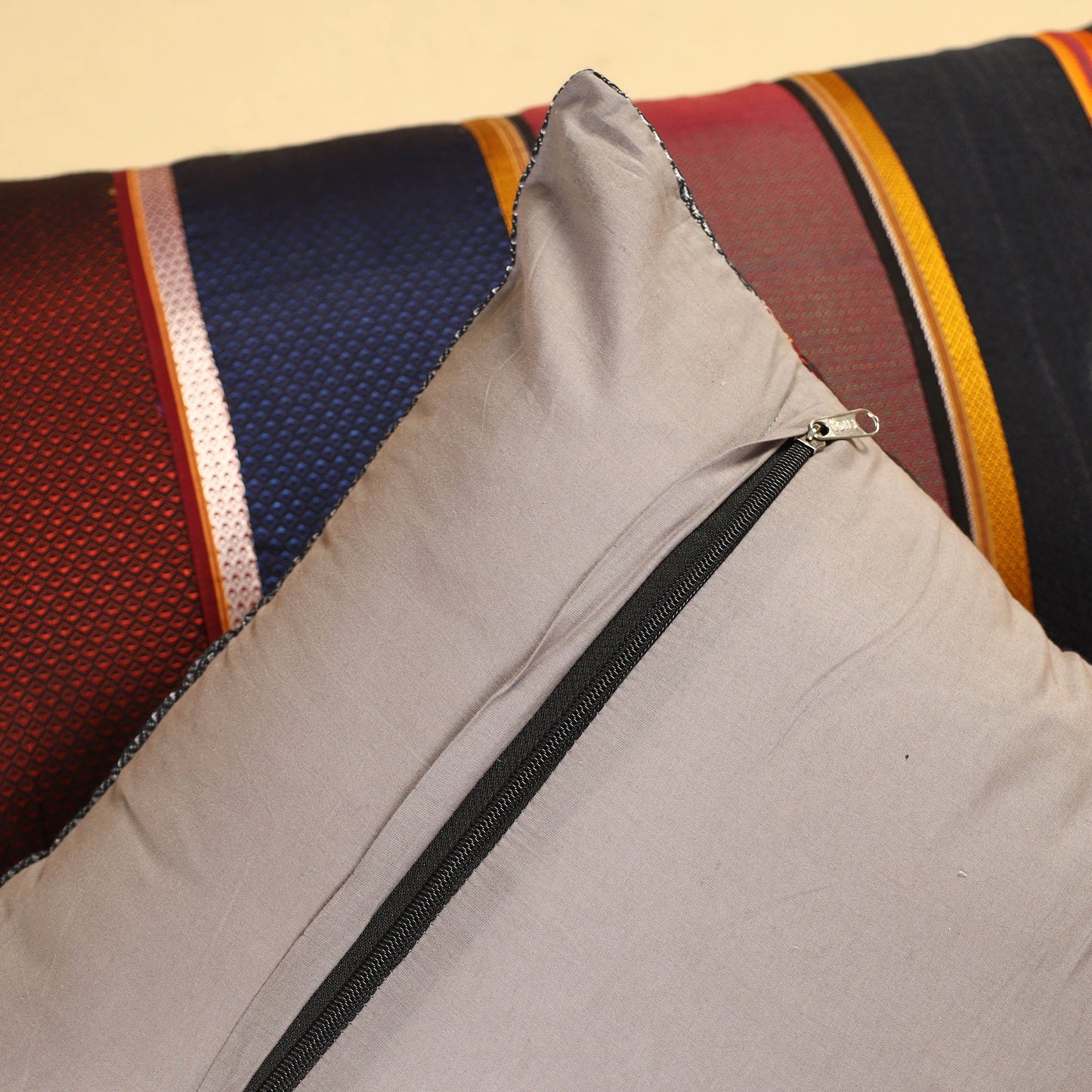  Set of 2 - Khun Patchwork Cotton Pillow Covers (25 x 15 in) 21 