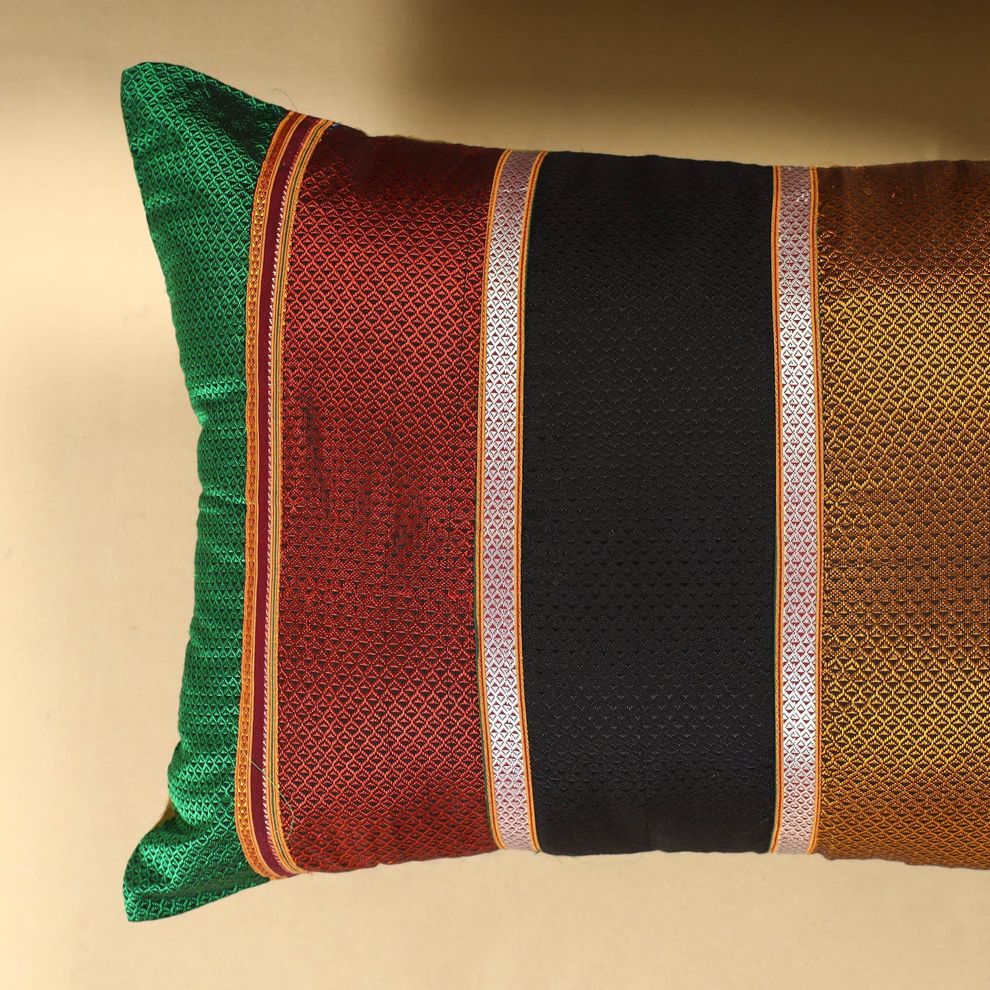  Set of 2 - Khun Patchwork Cotton Pillow Covers (25 x 15 in) 22 