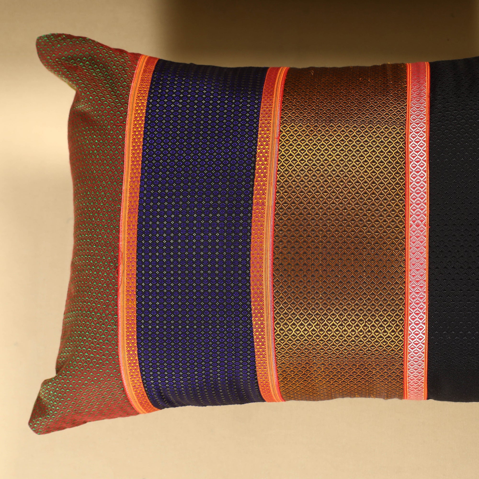  Set of 2 - Khun Patchwork Cotton Pillow Covers (25 x 15 in) 30 