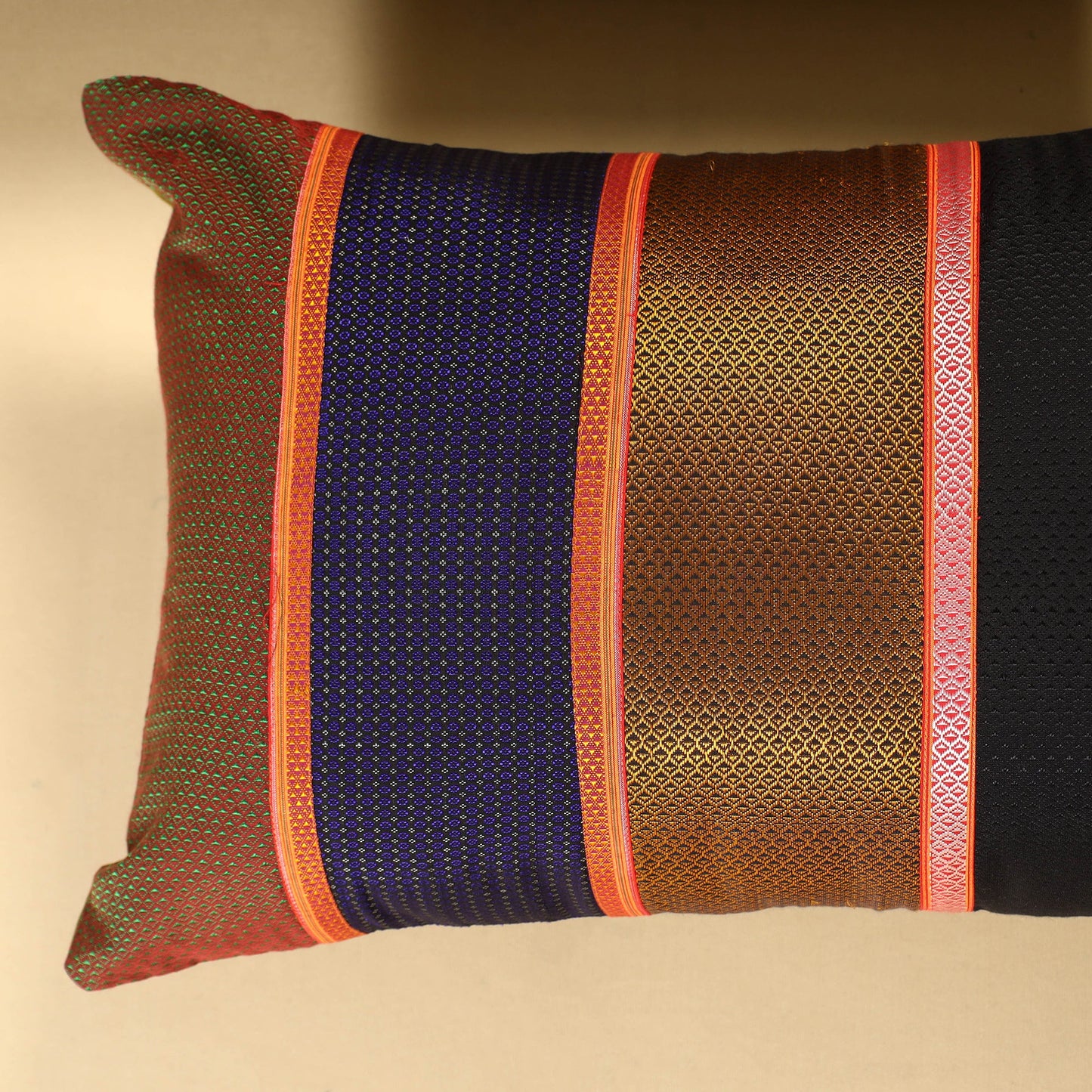  Set of 2 - Khun Patchwork Cotton Pillow Covers (25 x 15 in) 30 