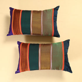  Set of 2 - Khun Patchwork Cotton Pillow Covers (25 x 15 in) 31 