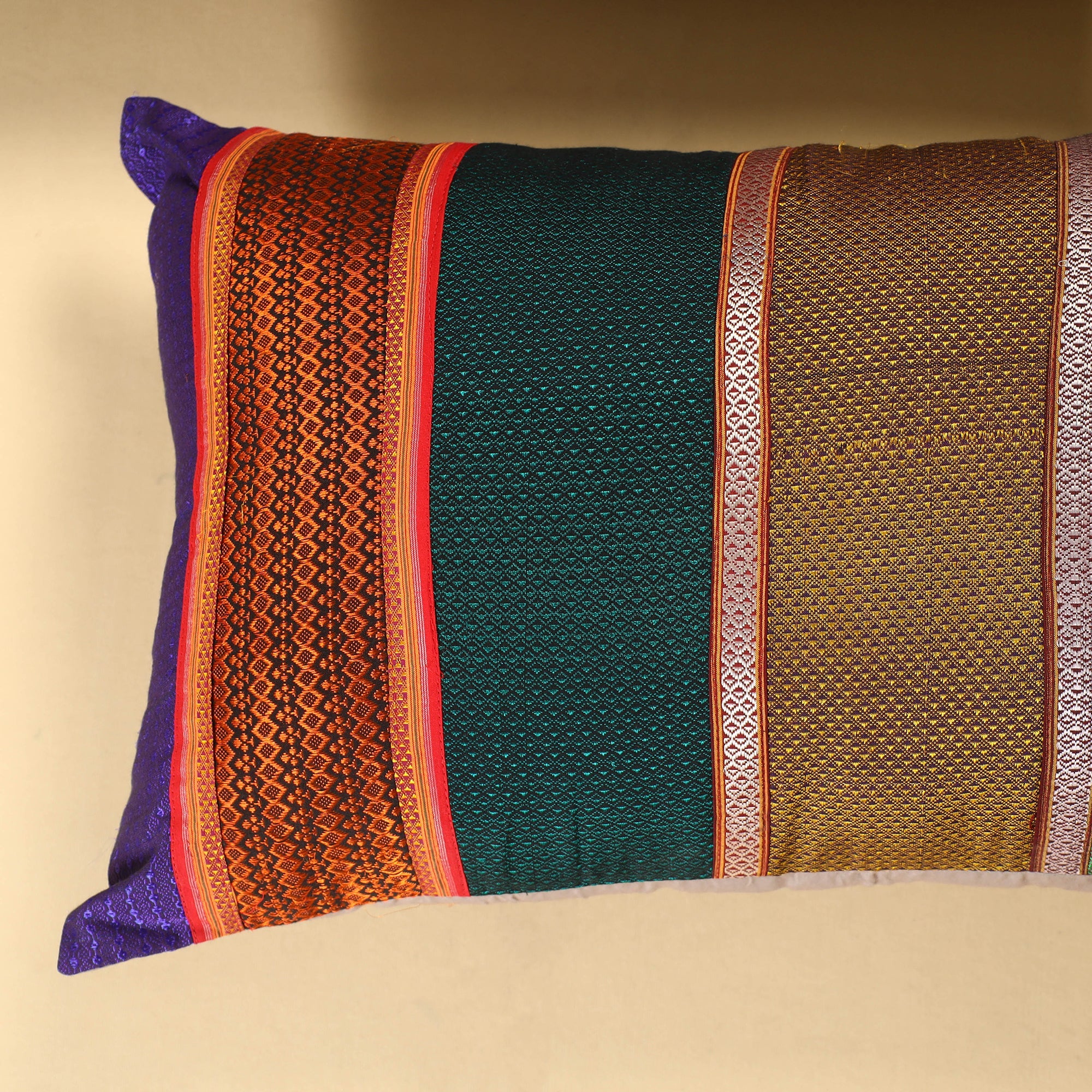  Set of 2 - Khun Patchwork Cotton Pillow Covers (25 x 15 in) 31 