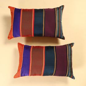  Set of 2 - Khun Patchwork Cotton Pillow Covers (25 x 15 in) 34 