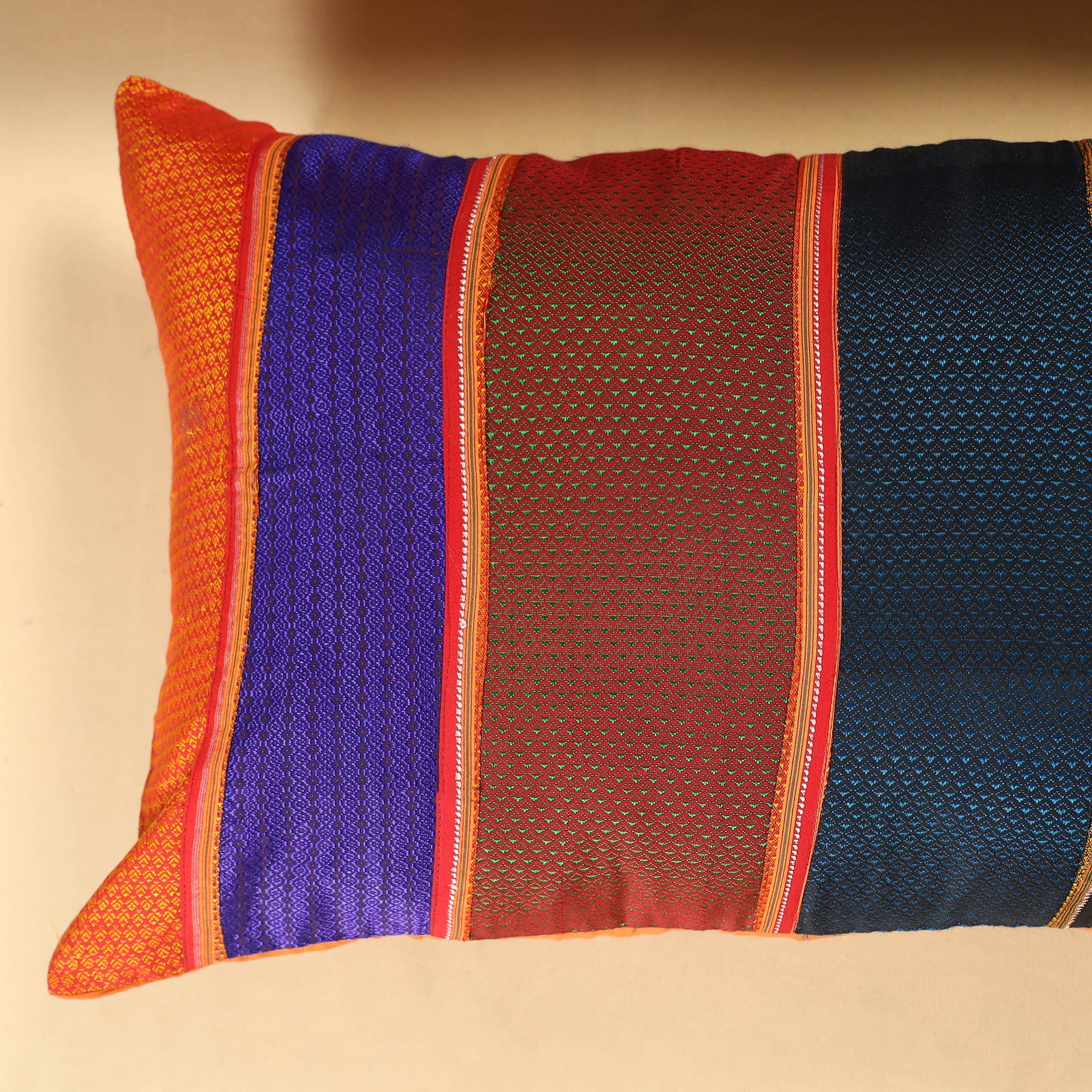  Set of 2 - Khun Patchwork Cotton Pillow Covers (25 x 15 in) 34 