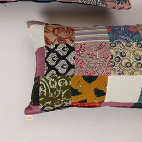 Multicolor - set of 2 patchwork cotton pillow cover 01