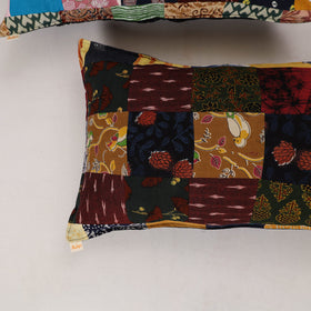 Multicolor - set of 2 patchwork cotton pillow cover 02
