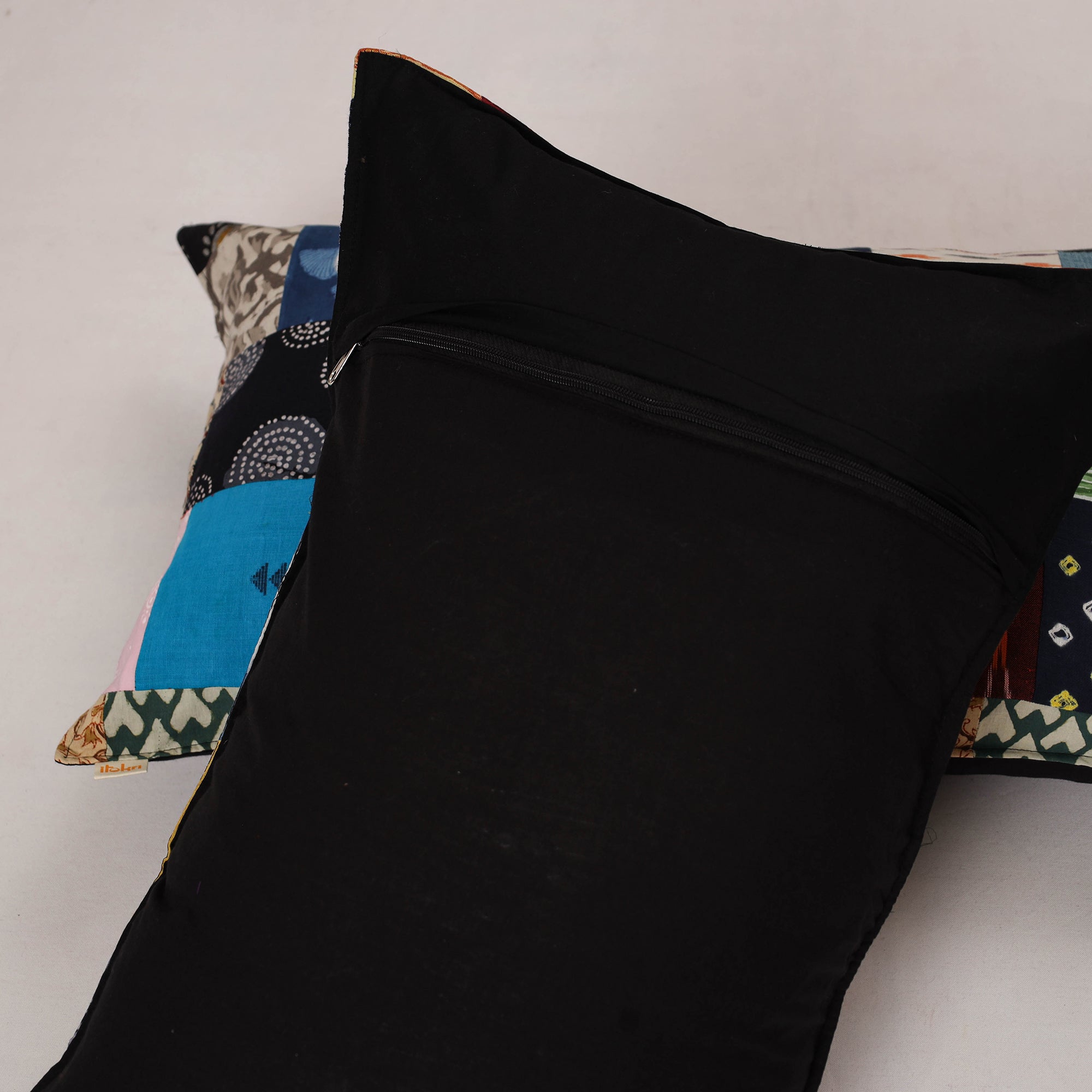 Multicolor - set of 2 patchwork cotton pillow cover 02