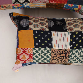 Multicolor - set of 2 patchwork cotton pillow cover 03