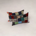 Multicolor - set of 2 patchwork cotton pillow cover 08