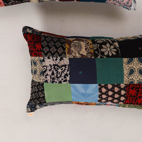 Multicolor - set of 2 patchwork cotton pillow cover 08