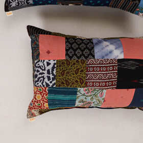 Multicolor - set of 2 patchwork cotton pillow cover 10